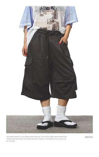 drawstring sweat shorts