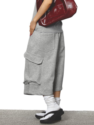 drawstring sweat shorts