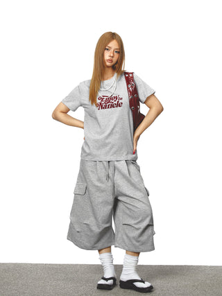 drawstring sweat shorts