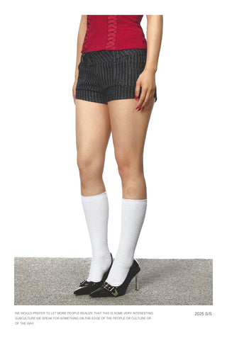 gray denim hotpants