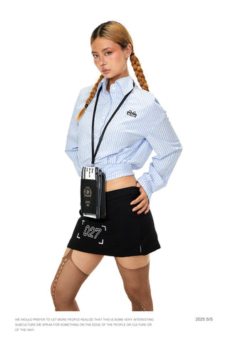 rhinestone waist shirt