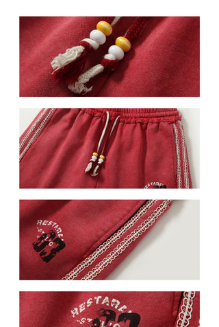 distressed sport shorts