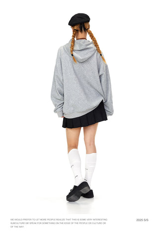 letter hooded sweater