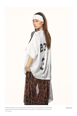 irregular mesh jersey