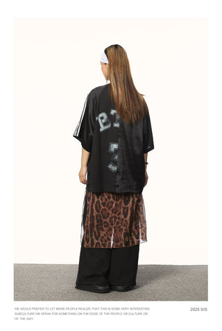 irregular mesh jersey