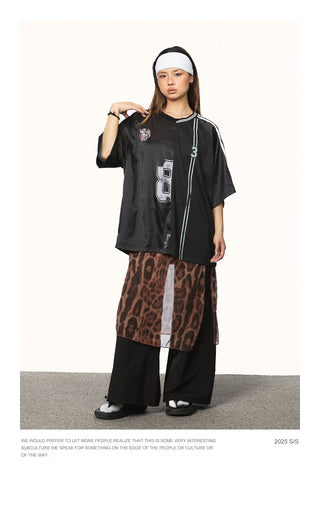 irregular mesh jersey
