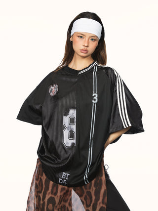 irregular mesh jersey