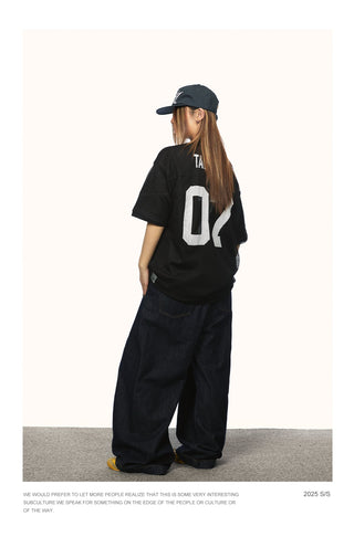 mesh letter Shirt