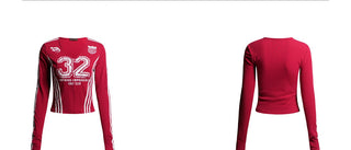 Sports Print Half-Zip Top