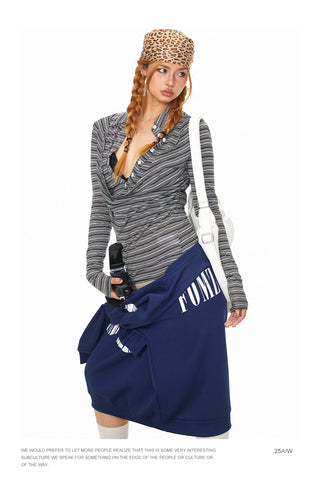 Contrast Striped Polo Shirt