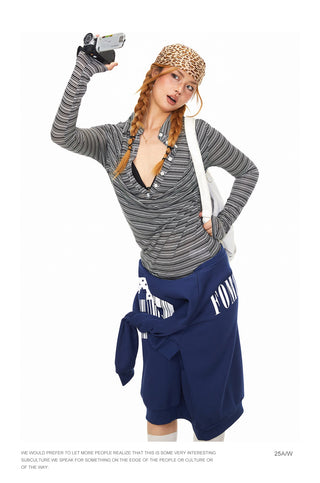 Contrast Striped Polo Shirt