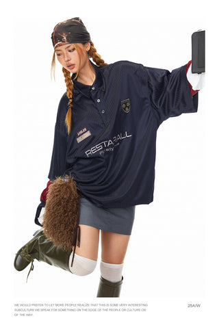 Badge Embroidered Polo Shirt