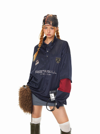 Badge Embroidered Polo Shirt