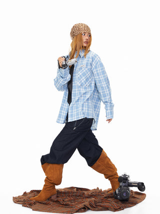 Fake Double Waist Jeans