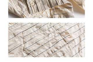 Vertical Striped Loose Shirt