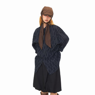 Vertical Striped Loose Shirt