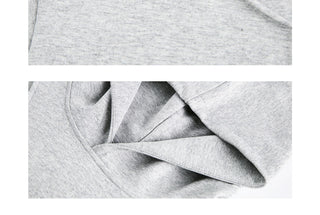 Patchwork Cropped Hooded Sweater