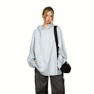 Patchwork Cropped Hooded Sweater