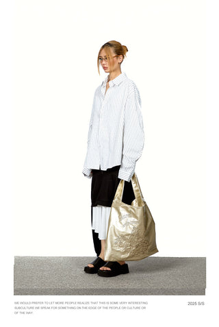 Vertical Striped Texture Shirt