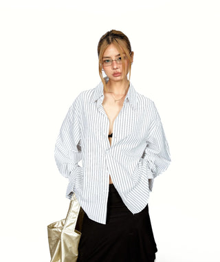 Vertical Striped Texture Shirt