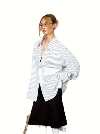 Vertical Striped Texture Shirt