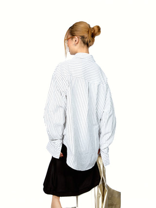 Vertical Striped Texture Shirt