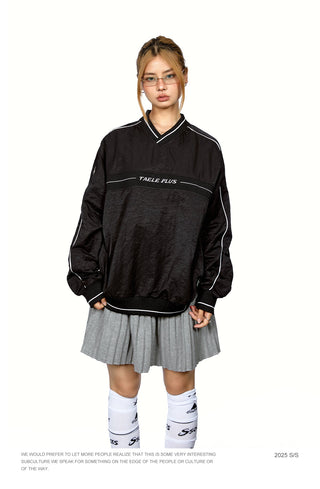 Contrast Letter Print Hoodie