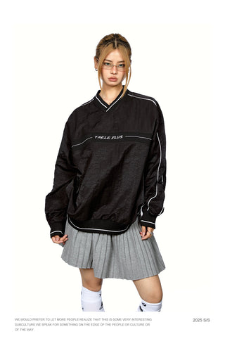 Contrast Letter Print Hoodie