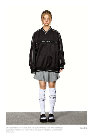 Contrast Letter Print Hoodie