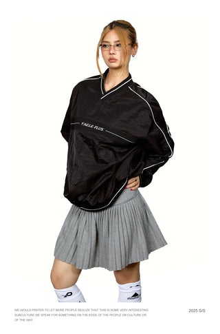 Contrast Letter Print Hoodie