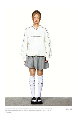 Contrast Letter Print Hoodie