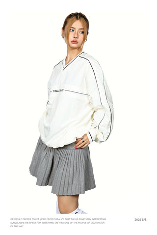 Contrast Letter Print Hoodie