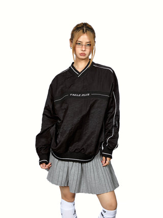Contrast Letter Print Hoodie