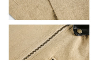 Polo Leather Lapel Top