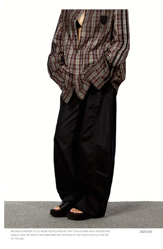 Stitching Cut Cargo Trousers