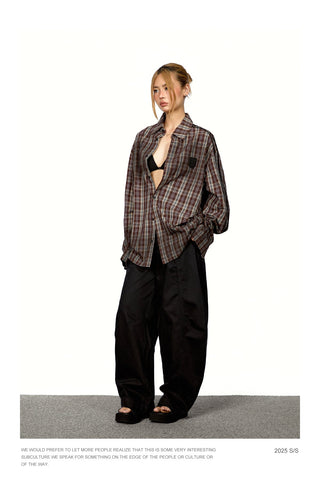Stitching Cut Cargo Trousers