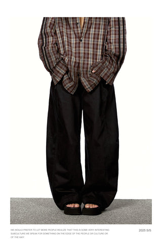 Stitching Cut Cargo Trousers