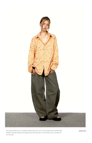 Stitching Cut Cargo Trousers