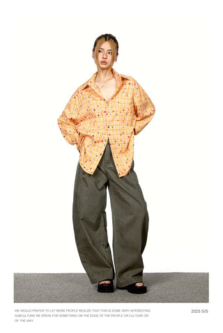 Stitching Cut Cargo Trousers