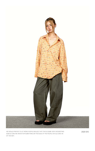 Stitching Cut Cargo Trousers