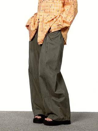Stitching Cut Cargo Trousers