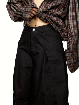 Stitching Cut Cargo Trousers