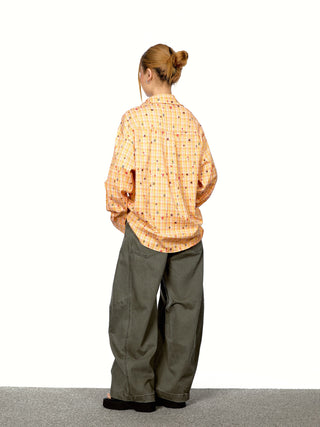 Stitching Cut Cargo Trousers