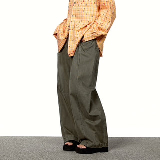 Stitching Cut Cargo Trousers