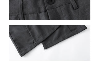 3D Cutting Wide-Leg Pants