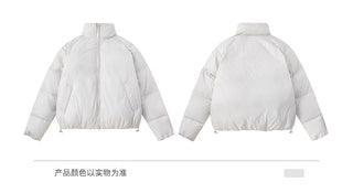 Double Placket Stand Collar Jacket