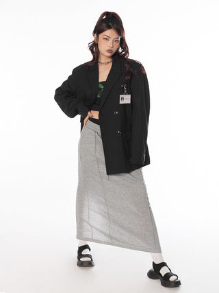 Striped Suit Oversize Jacket
