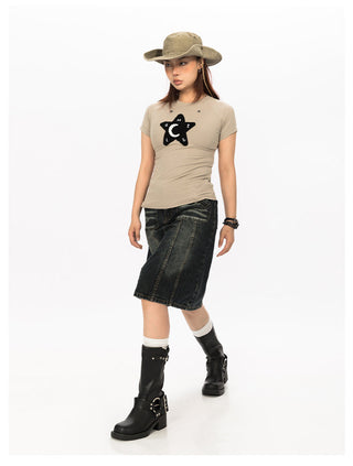 Retro Old Cowboy Skirt