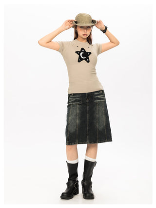 Retro Old Cowboy Skirt