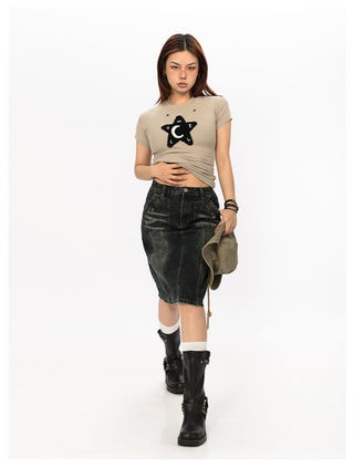 Retro Old Cowboy Skirt